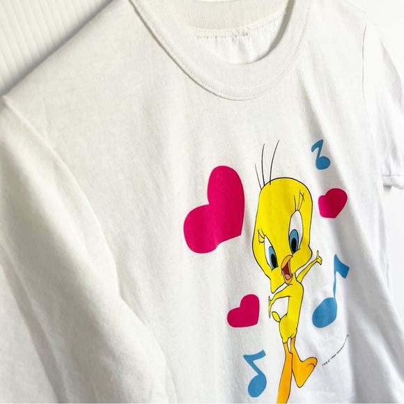 Vintage 1994 Tweety Bird Looney Tunes Tiny Tee Shirt XS - Picture 2 of 6